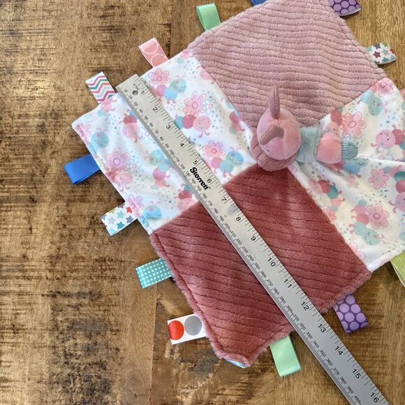 Mary Meyer Taggies Soothing Sensory Security Blanket, Camilla Caterpillar, 13" - Picture 5 of 9